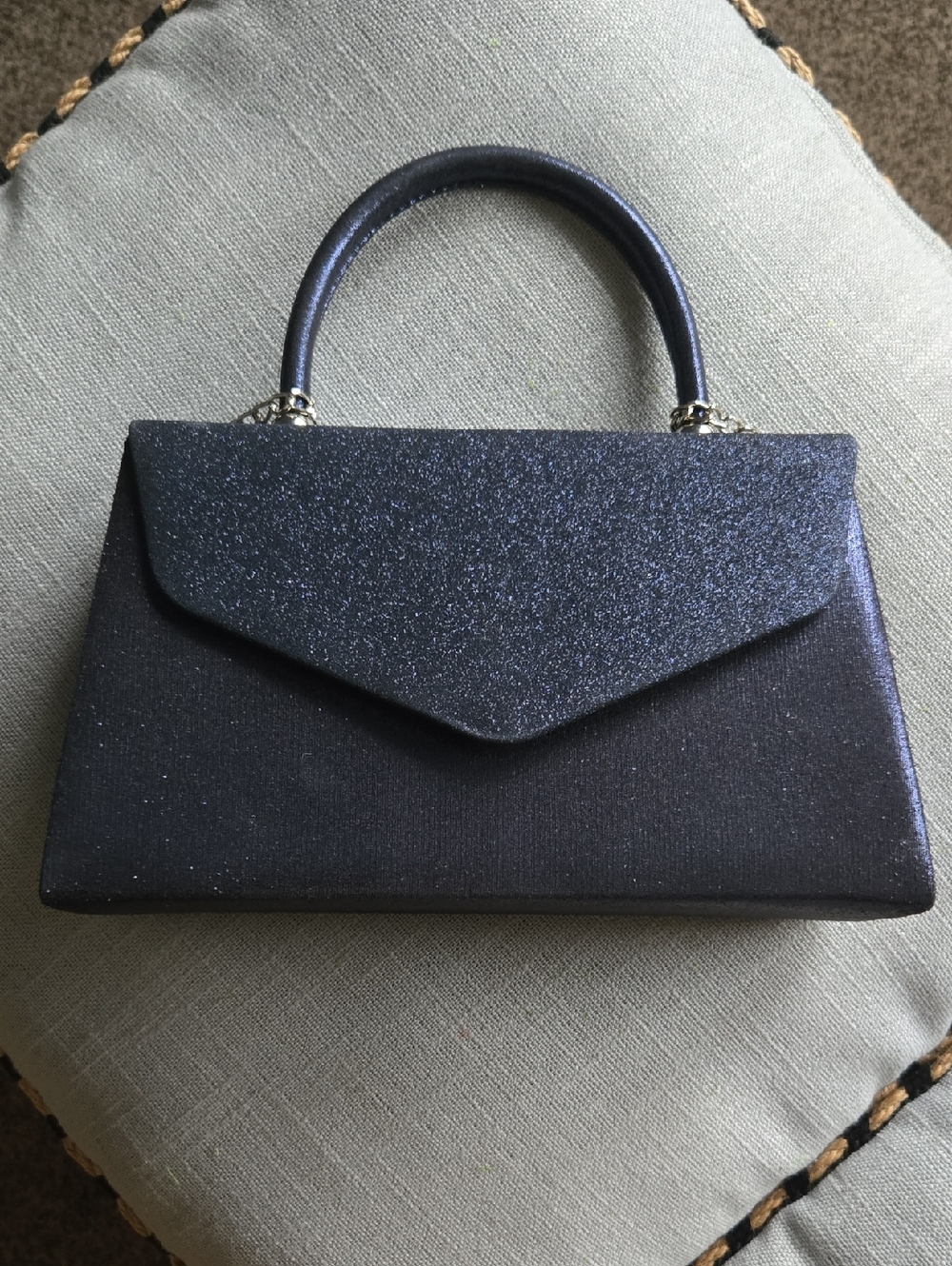 💙Elegant Navy Sparkle Top-Handle Evening Bag 💙